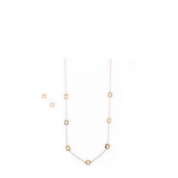 KATE SPADE “HOLE PUNCH SPADE” NECKLACE & EARRINGS - Picture 1 of 10